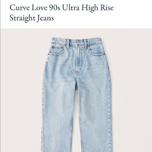Abercrombie curve love jeans